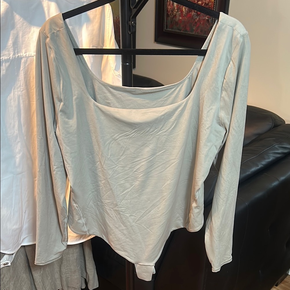 Lululemon Wundermost Ultra-Soft Nulu Square-Neck Long-Sleeve Bodysuit